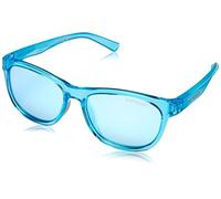 Tifosi Swank Single Lens Sunglasses: Classic design, durable and shatterproof for daily use, Crystal Sky Blue/Smoke Bright Blue