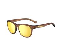 Tifosi Swank Single Lens Sunglasses: Sleek design, durable and perfect for daily activities, Woodgrain/Smoke Yellow