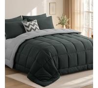 Tifschlaf King Size Duvet 10.5 Tog - Coverless Kingsize Duvet for All Seasons, Luxury Hotel Quality Quilt Reversible, Cosy & Warm Comforter 230x220cm, Dark Grey and Light Grey