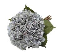 Tifuly Artificial Hydrangea Flowers, 5Pcs 16.5inch Long Stem (Dusty Gray) | Fake Silk Hydrangeas Flowers Head 6.6inch,Vintage Nordic Home Wedding Floral Arrangement Decor Farmhouse Boho Home Decor