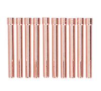 TIG Collet Tips 10N24 3/32in 2.4mm Durable Copper Electrode Clip Replacement for WP17 WP18 WP26 Welding Torch Series 10Pcs Pack