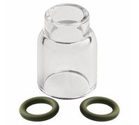 TIG Consumables Glass Nozzle Transparent Visualization for WP9/17/18/20/26 with O Rings Designed for Gas Lens Welding Needs (6)
