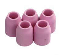 TIG Gas Lens Alumina Nozzle Ceramic Cup Set 5 Pieces for WP 92025 TIG Welding Torch Compatible with 17GL Gas Lens and 10N Collet for WP 17 18 26 (53N61)