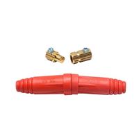 Tig Mig 1Pair Rapid Fitting Europe Welding Machine Cable Connector Quick Plug DKJ10-25 35-50 50-70 Welding Torch Set(Red 2plug,DKJ35-50)