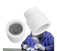 TIG Torch Glass Cups, Gas Filler Welding Ceramic Nozzle Kit, Precision Engineered Cooling Parts, Durable Accessories, Ideal for Professional Welders, Industrial Use, Torch Repair Components