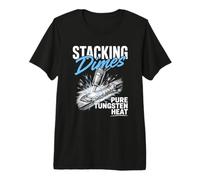 TIG Welder Tungsten Inert Gas Stacking Dimes GTAW Arc Weld Premium T-Shirt
