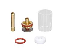 Tig Welding Accessory Kit for 2.4mm Wp 17 18 26 Argon Welder Includes Glass Cup Nozzle Collet O Fixing for Stable Welding Performance