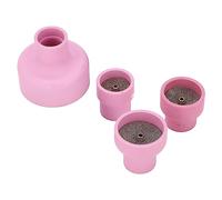 TIG Welding Cup, Ceramic Welding Cup, Ceramic TIG Cup Kit Set, TIG Welding Equipment, 12# 14# 16# 24# 2.4mm Center Hole Inner Dia for Welding Equipment Pink