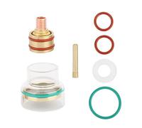 TIG Welding Kit,TFM53NCN Welding Torch TIG Welding Equipment,TIG Welding Torch Glass Cup Collet Welding Tips Glove Finger Heat Welding Torch Accessories for Wp9 Wp20 (2.4mm)