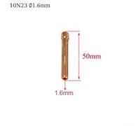 TIG Welding Lens Chuck Body Set for SR WP 17 18 26 12 Piece Kit with Air Cooled Bodies and Chucks (1.6mm)