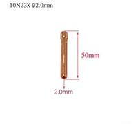 TIG Welding Lens Chuck Body Set for SR WP 17 18 26 12 Piece Kit with Air Cooled Bodies and Chucks (2.0mm)