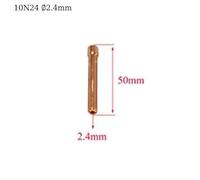 TIG Welding Lens Chuck Body Set for SR WP 17 18 26 12 Piece Kit with Air Cooled Bodies and Chucks (2.4mm)