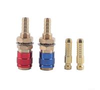 TIG Welding Quick Release Coupling 8mm Brass Gas Water Adapter for Water Cooled Torch Hose Connector Set