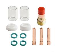 Tig Welding Torch Accessories Set with 12 Pieces for For Wp171826 Including Glass Cup and Collet Bodies