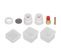 TIG Welding Torch Adapter Kit | 6PCS Copper & PTFE Replacement Parts for WP 9/20 / 25 Series | Standard Size Accessories Kit for Gas & Water Cooled Torches
