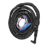 TIG Welding Torch Kit WP18 Water Cooled with 4M Cable 16mm Male Threaded Connector 350A for Professional Welders and Industrial Metalworking Applications Ergonomic Heat Resistant Design