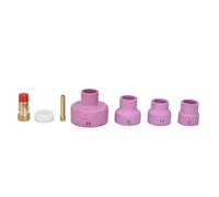 TIG Welding Torch Nozzle Kit - 7pcs Ceramic and Copper Accessories Set for WP17 WP18 WP26 Guns with Plastic Storage Boxes and Easy Installation, Durable High - Quality Materials
