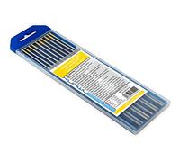 TIG Welding Tungsten Electrode 1.5% Lanthanated Rod (Gold, EWLa15) 10-Pack (3/32"x 6")