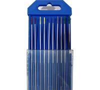 TIG Welding Tungsten Electrodes Diam.2.4mm, 2.4x150mm 10pcs Mixed Packaging, 2pcs Pure Tungsten+2pcs 2% Cerium Tungsten+2pcs 1.5% Lanthanum Tungsten+2pcs 2% Lanthanum Tungsten+2pcs 2% Thorium Tungsten