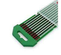 TIG Welding Tungsten Electrodes Thoriated 2% WT20 3.2mm X 150mm & 1/8'' X 6'' (Red Tip) Pack of 10