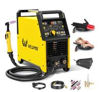 TIG Weldpro AC/DC 200A Pulse Welding Machine, Aluminum TIG Welding Machine 110V/220V with TIG AC TIG/DC TIG/AC Pulse TIG/DC Pulse TIG/Stick 5 in 1 MultiProcess Multi-Function Welding Machine, Gift