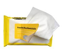 TIGA-MED Moist Wash Mitts - 1 x 8 Pieces - Pre-impregnated with Aloe Vera & Chamomile Extract - Disposable Wash Mitt for Care, Travel & On the Go