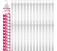 Tigeen 100 Pcs 12 Station Hanging Merchandise Strips with S Hooks 21.3 Inch Plastic Display Merchandise Strips with Removable Header Merchandise Display Clip on Strip for Retail Store