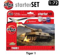 TIGER 1 Tank German WWII 1:72 Model kit Starter Set AIRFIX A55004