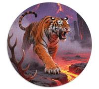 Tiger 1000 Piece Animal Jigsaw Puzzles What Happens Next Beautiful Decoration for Adults And Kids 1000pcs (67.5x67.5cm)