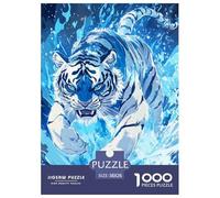 Tiger 1000 Piece Animation Paper Jigsaw Puzzle Challenging & Brainteasing Beautiful Decoration for Adults And Kids 38x26cm/1000pcs