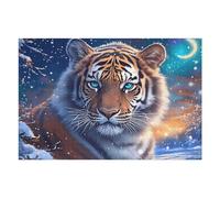 Tiger 1000 Piece Jigsaw Puzzle for Adults Colorful Fantasy Wildlife Long Weekend Project Satisfying Challenge No Duplicate Pieces for Hobbyists 1000 PCS