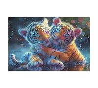 Tiger 1000 Piece Jigsaw Puzzle for Adults Magical Cosmic Creatures Long Weekend Project Satisfying Challenge No Duplicate Pieces for Hobbyists 1000 PCS