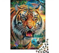 Tiger 1000 Piece Jigsaw Puzzle for All Ages - Eco-Friendly Recycled Paper, A Great Gift Idea And Home Decoration Project 38x26cm/1000pcs