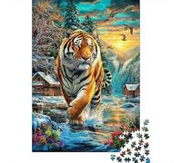 Tiger 1000 Piece Jigsaw Puzzle for Family - Fun Challenge for Adults & Kids, A Great Gift And Interactive Home Decor Project 38x26cm/1000pcs