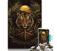 Tiger 1000 Piece Jigsaw Puzzles for Adults & Teens,Help The Brain Exercise Addictive Toys to Cultivate Patience Suitable for Couples (75x50cm)
