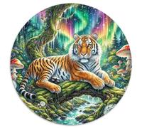 Tiger 1000 Pieces Jigsaw Puzzles For Adults Challenging Game Stress Relieving Entertainment Exercise The Memory of The Brain for Men, Women, Elders, Seniors 1000pcs (67.5x67.5cm)