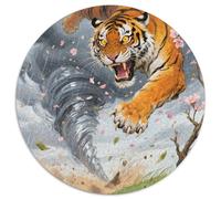 Tiger 1000 Pieces Jigsaw Puzzles For Adults Educational Games Stress Relieving Entertainment Exercise The Memory of The Brain for Family Decorations 1000pcs (67.5x67.5cm)