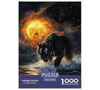 Tiger 1000 Pieces Premium Jigsaw for Adults Cool Collage Effect, Home Decoration, Educational, Challenging Puzzle Games 70x50cm/1000pcs