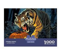 Tiger 1000 Pieces Premium Jigsaw for Adults Cool Collage Effect, Home Decoration, Educational, Challenging Puzzle Games 70x50cm/1000pcs