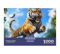 Tiger 1000 Pieces Premium Jigsaw for Adults Gifts Cool Collage Effect, Home Decoration, Educational, Challenging 70x50cm/1000pcs