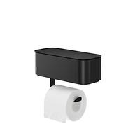 Tiger 2-Store Toilet roll holder with storage box Black,XL