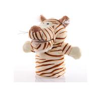 (Tiger) 25cm Animal Hand Puppet Educational Puppets Doll Toy for Kids Gift