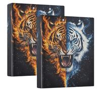 Tiger 3 D-Ring Binder A4 2 Pack with 200 Sheet for Kids School Supplies Women Men Office