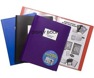 Tiger 3 X A5 flexicover 20 pocket display book presentation folder - BLACK flexible cover