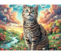 Tiger 300 Piece Complete Premium Jigsaw Puzzle Dreamy Scenic Fauna Collectors Mind Relaxation Educational Decorative Puzzle Gifts for Adults Premium Cardboard 300 PCS