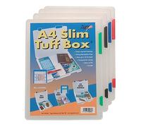 Tiger 300065 A4 Slim Tuff Box, White