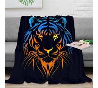 EVMILA Tiger 3D Printed Blanket Throw Bedding Gifts Soft Cozy Lightweight Fluffy Plush for Bed And Couch for Boys Girls All Season Couch Sofa 40x50inch(100x130cm)