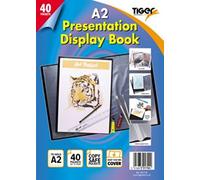 Tiger Pocket Presentation Display Book 40 A2 Black