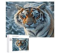 Tiger 500 Piece Jigsaw Puzzles Suitable Adults Kids Paisaje Edificio Jigsaws Home Studio Decor Stress Relief Challenge Perfect Holiday Present 500 PCS
