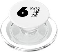Tiger 67 Wild Animal Nature Power Number Africa Design PopSockets PopGrip for MagSafe
